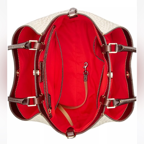 Dooney and Bourke City Lafayette Large Embossed Barlow Satchel - Picture 2 of 5